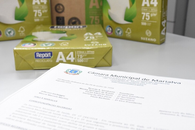 camara-adota-acoes-sustentaveis-e-passa-a-usar-papel-reciclavel